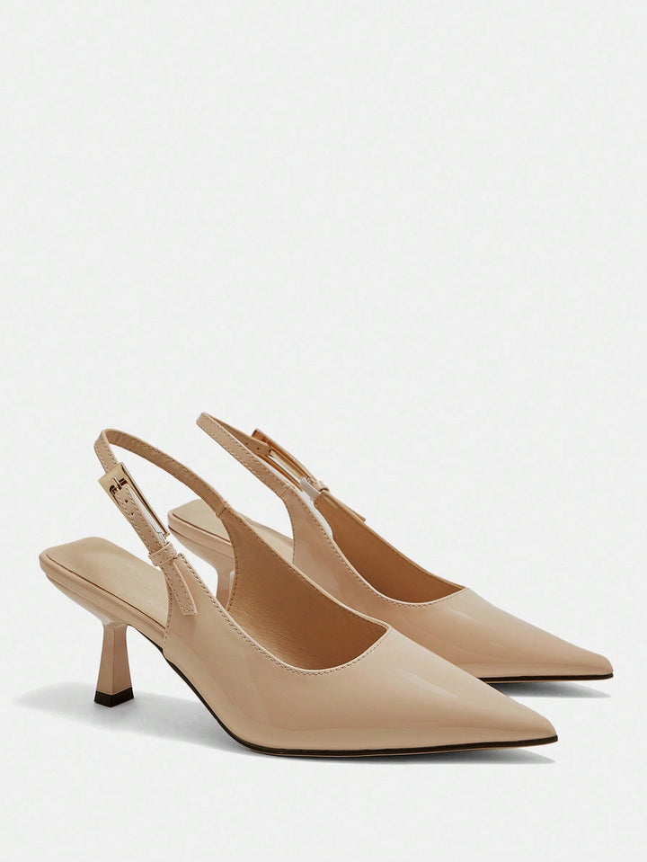 Pantofi cu toc SHEIN,bej