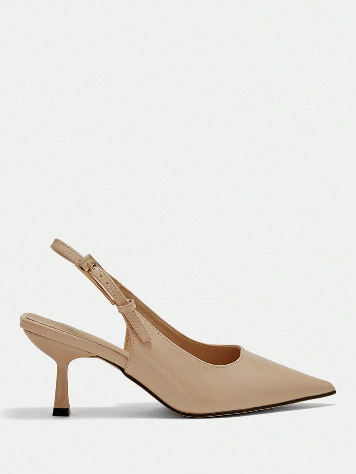 Pantofi cu toc SHEIN,bej