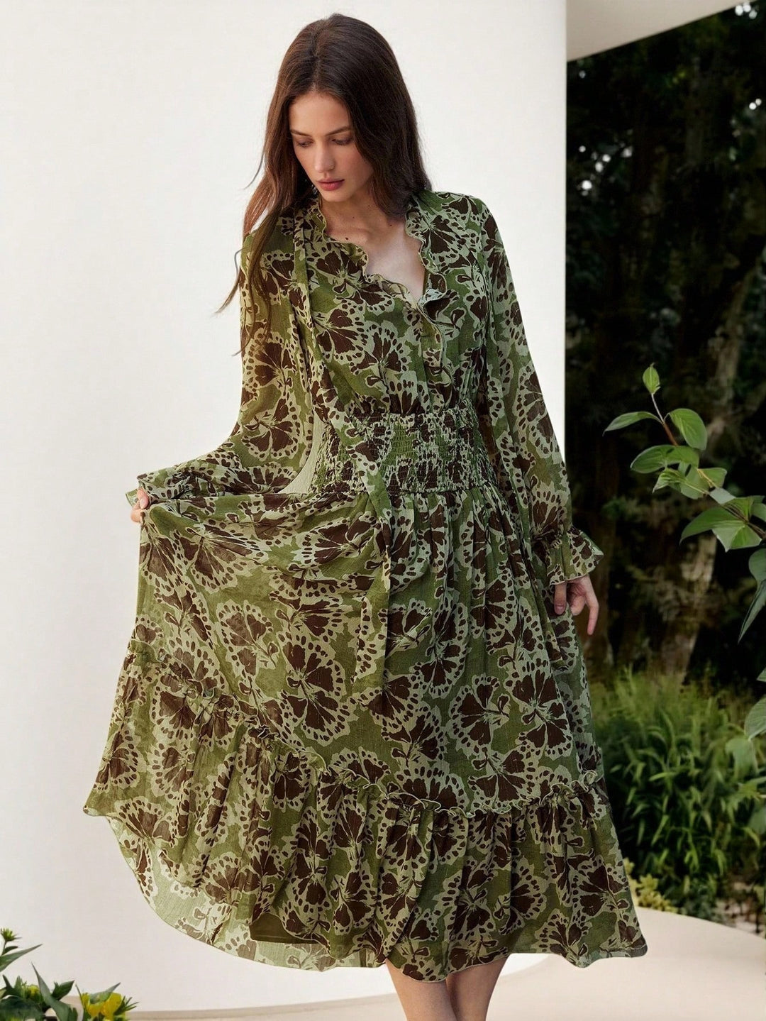 Rochie maxi SHEIN, mix culori