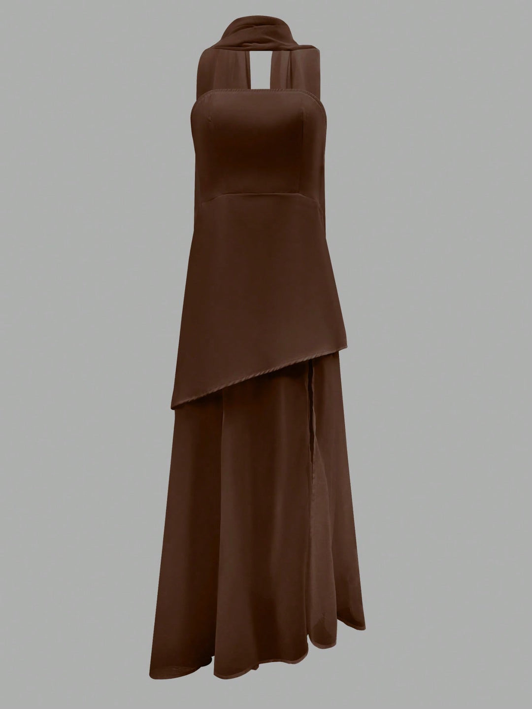 Rochie midi SHEIN, maro