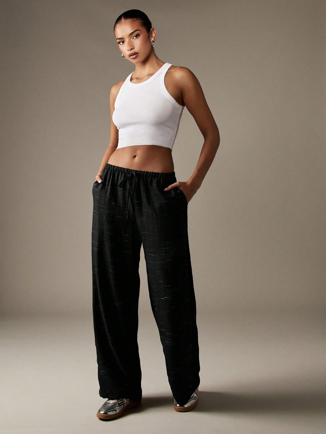 Pantaloni SHEIN, negru