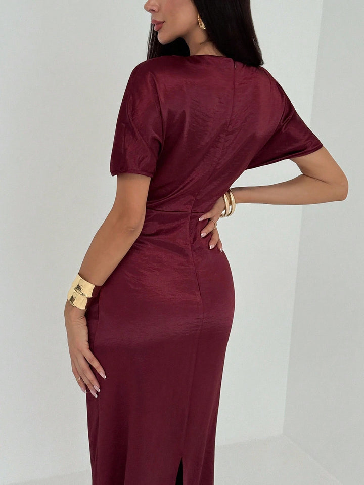 Rochie maxi SHEIN, vișiniu