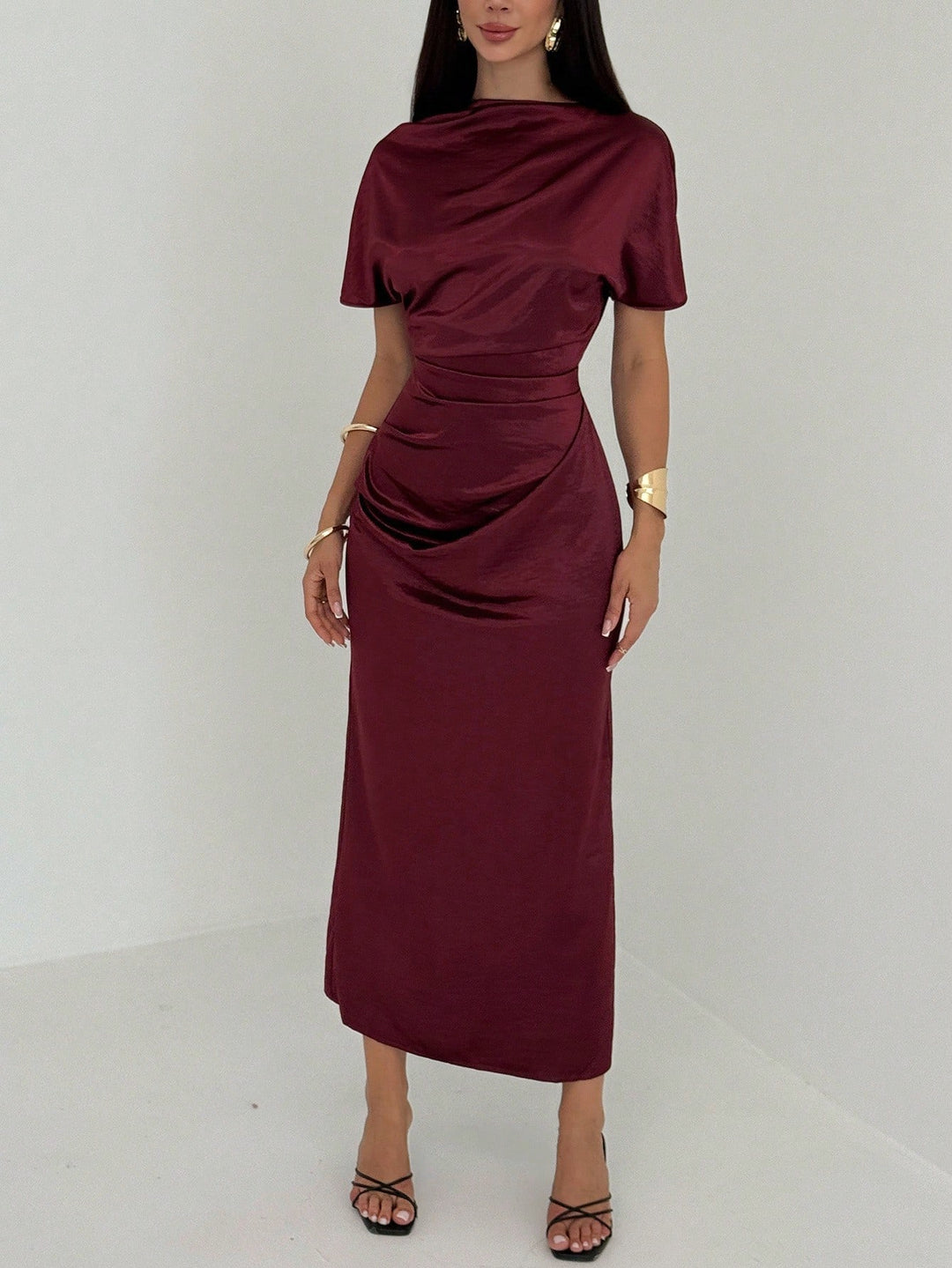 Rochie maxi SHEIN, vișiniu