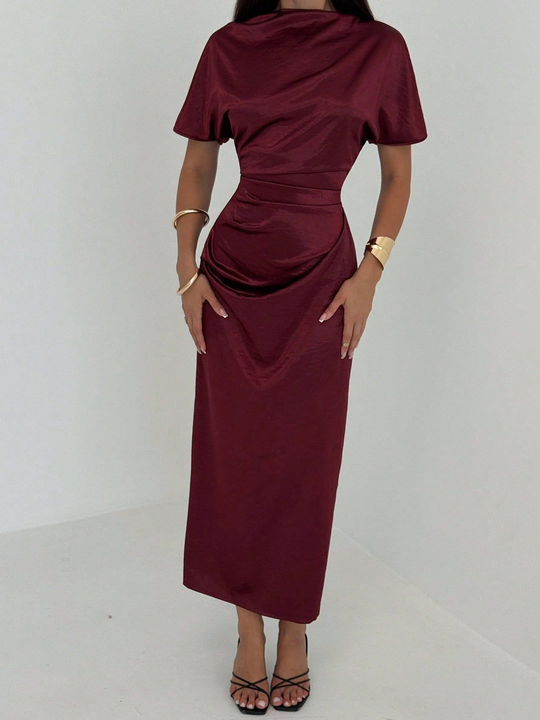Rochie maxi SHEIN, vișiniu