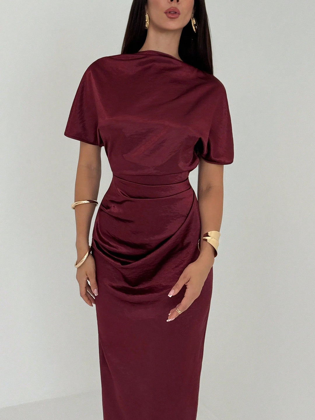 Rochie maxi SHEIN, vișiniu