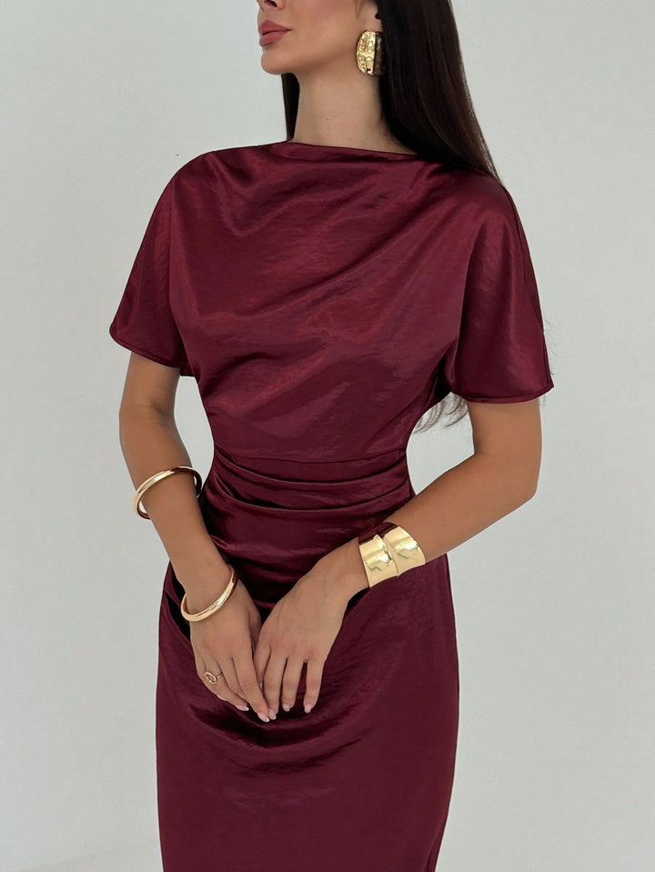 Rochie maxi SHEIN, vișiniu