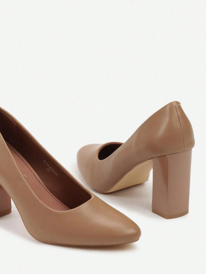 Pantofi cu toc SHEIN, maro