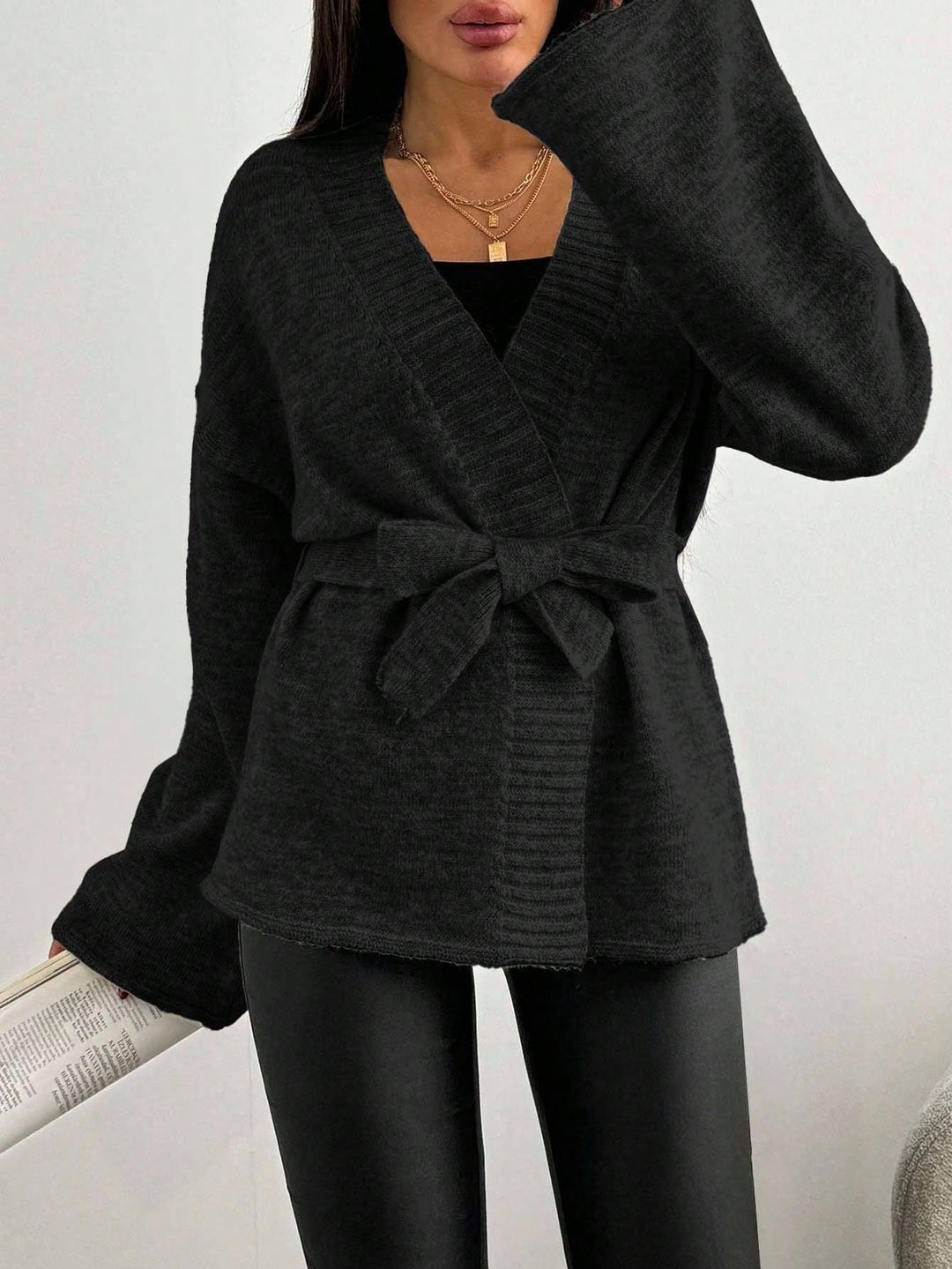 Cardigan SHEIN, negru
