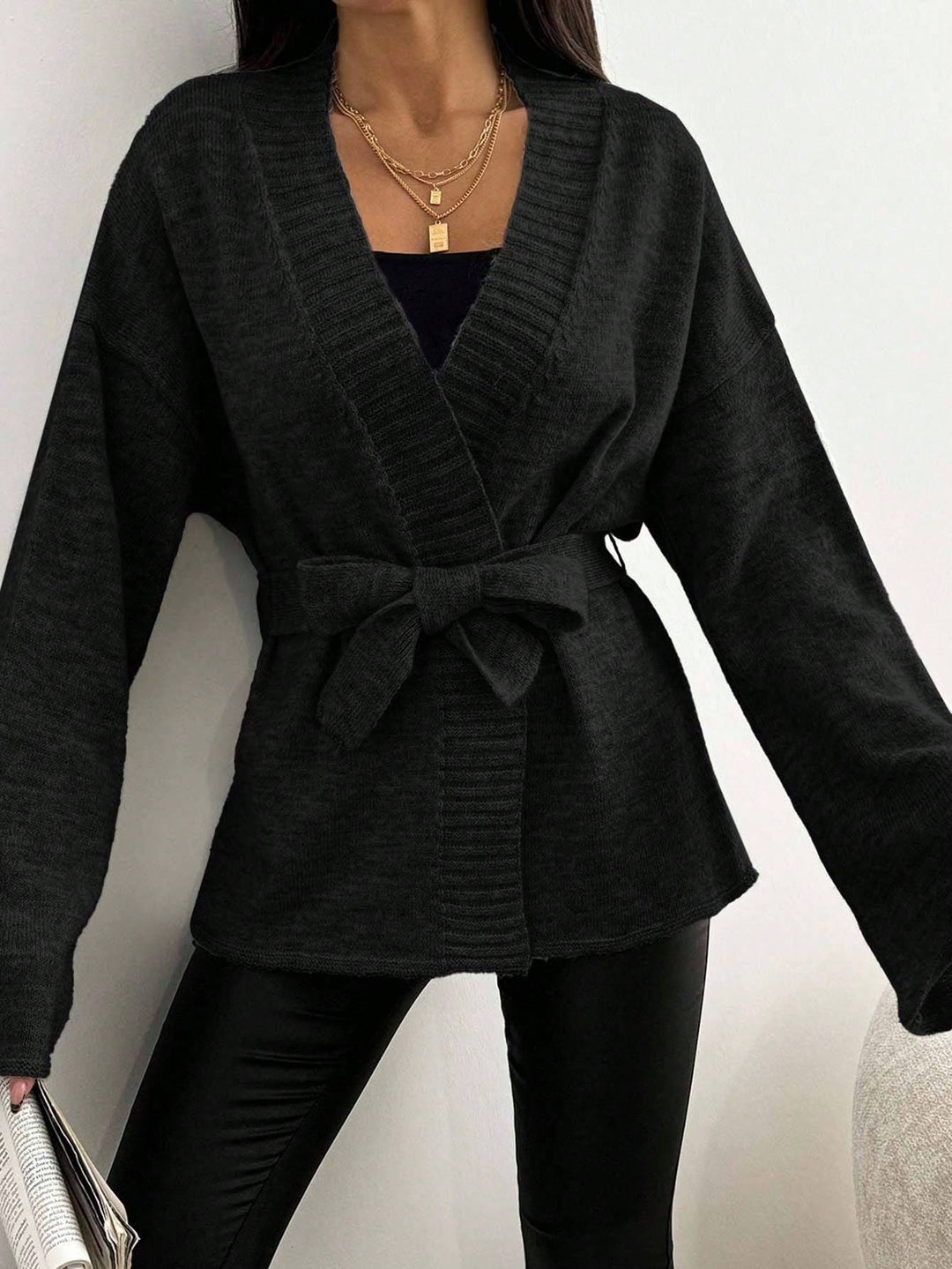 Cardigan SHEIN, negru