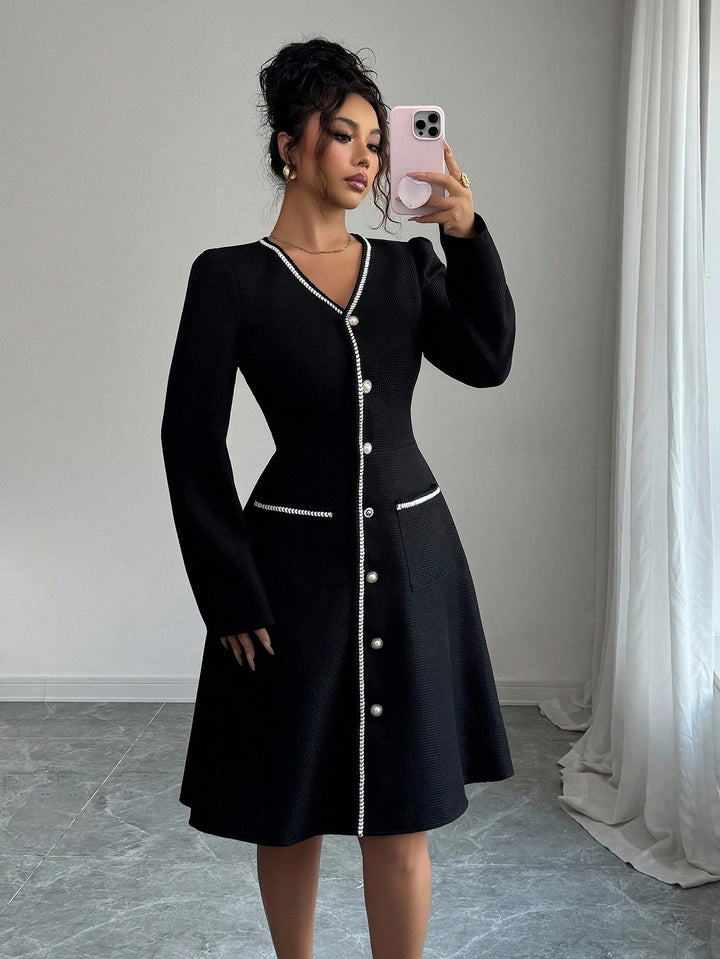 Rochie midi SHEIN, negru