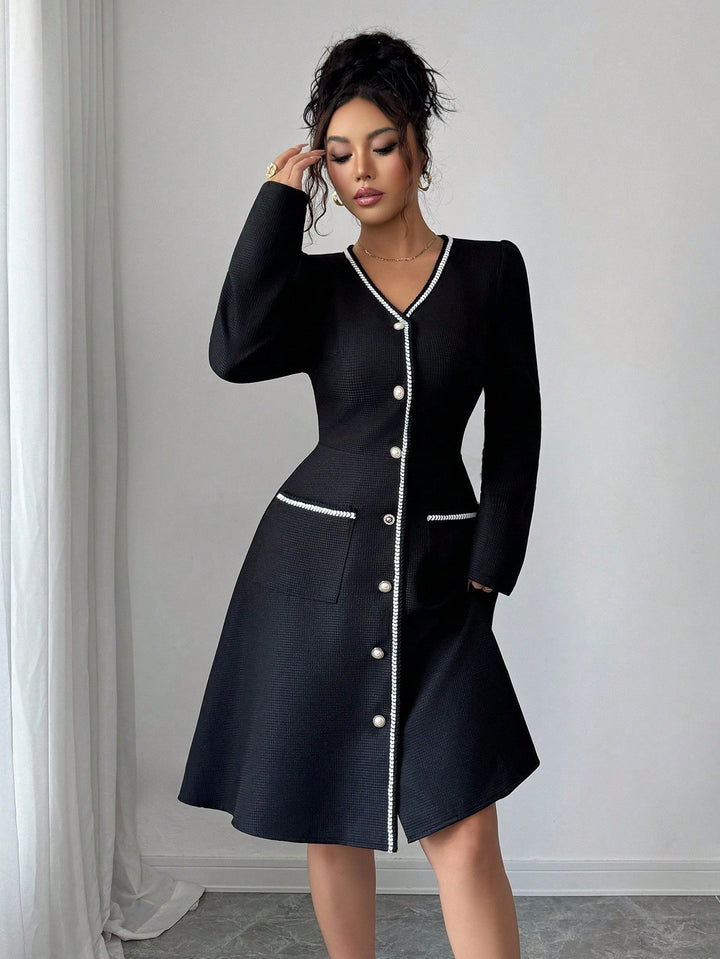Rochie midi SHEIN, negru