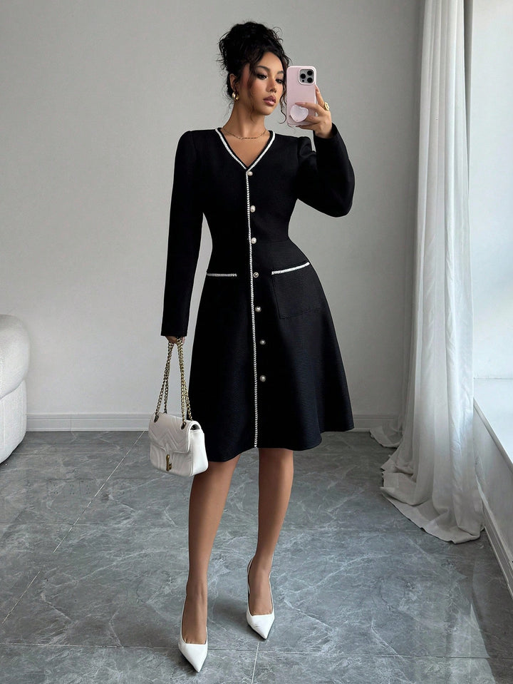 Rochie midi SHEIN, negru