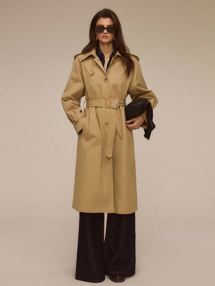Trench SHEIN, kaki