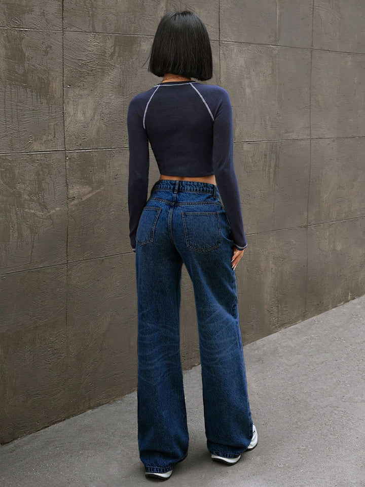Jeans SHEIN, albastru