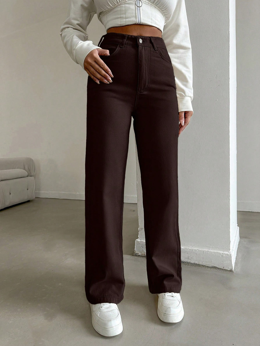 Jeans SHEIN, maro