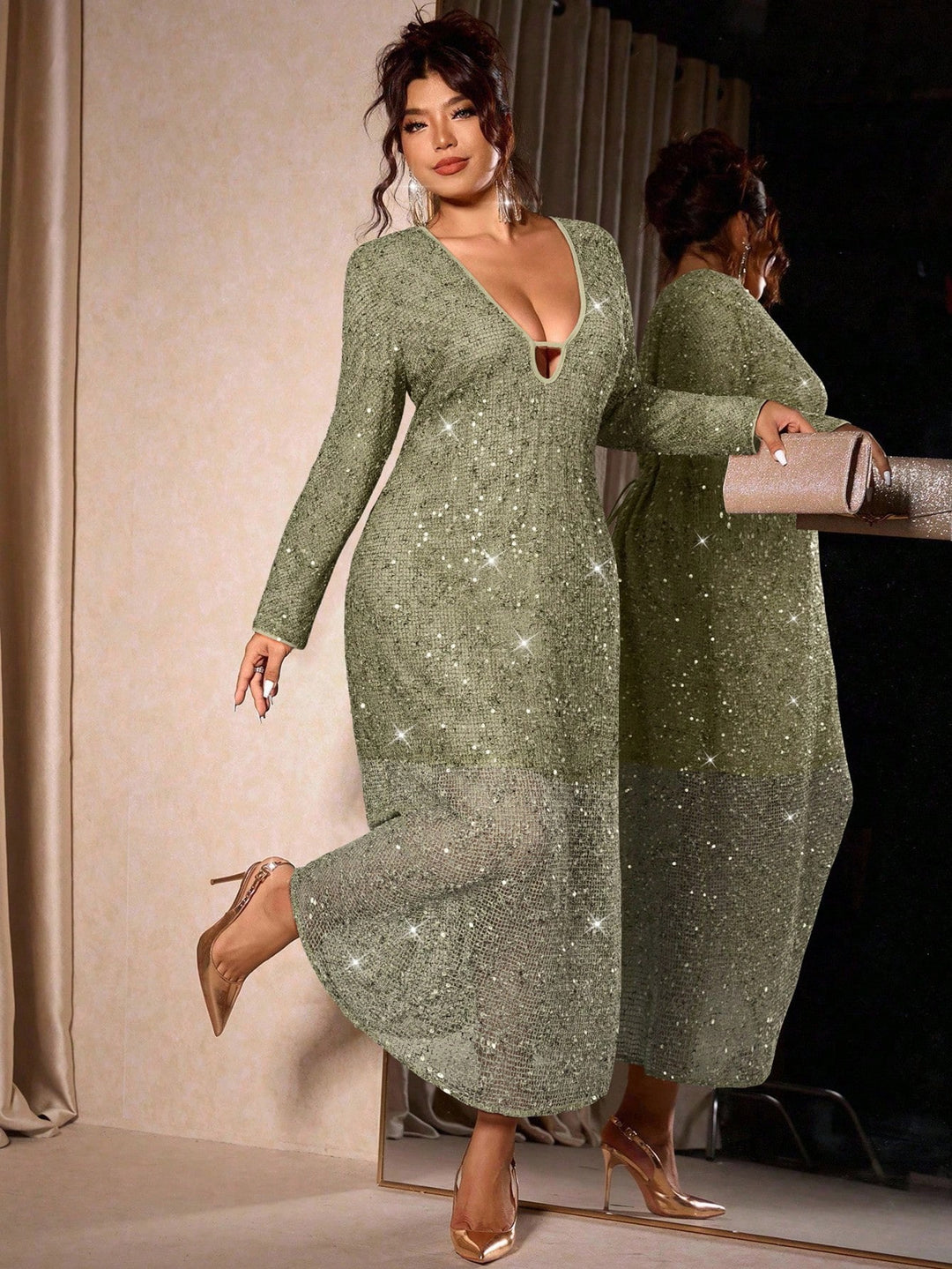 Rochie SHEIN, verde