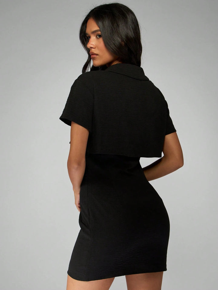 Rochie mini Missguided by Shein, negru