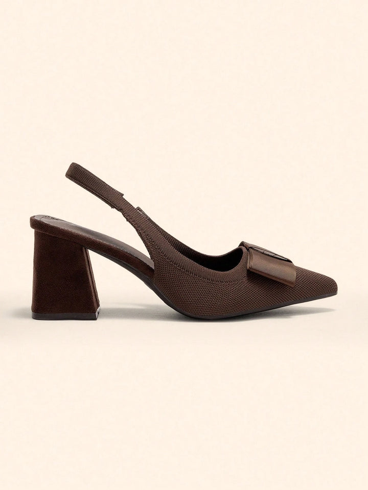 Pantofi cu toc SHEIN, maro