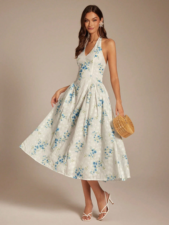 Rochie maxi SHEIN, albastru