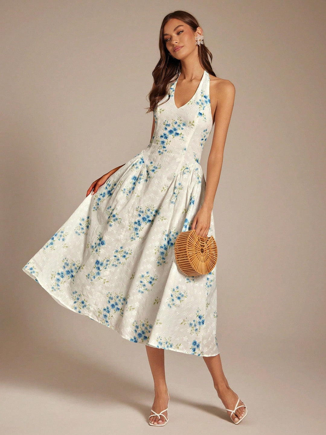 Rochie maxi SHEIN, albastru