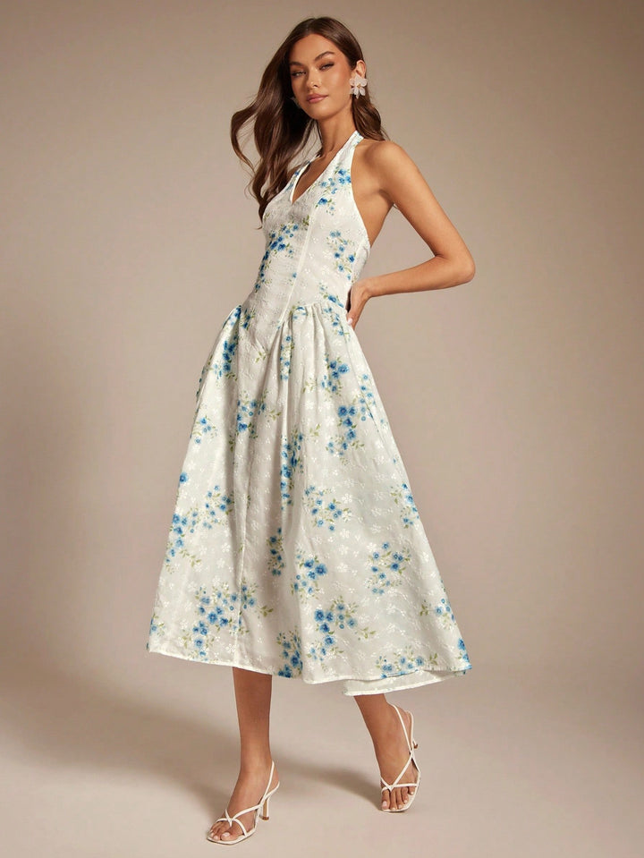 Rochie maxi SHEIN, albastru