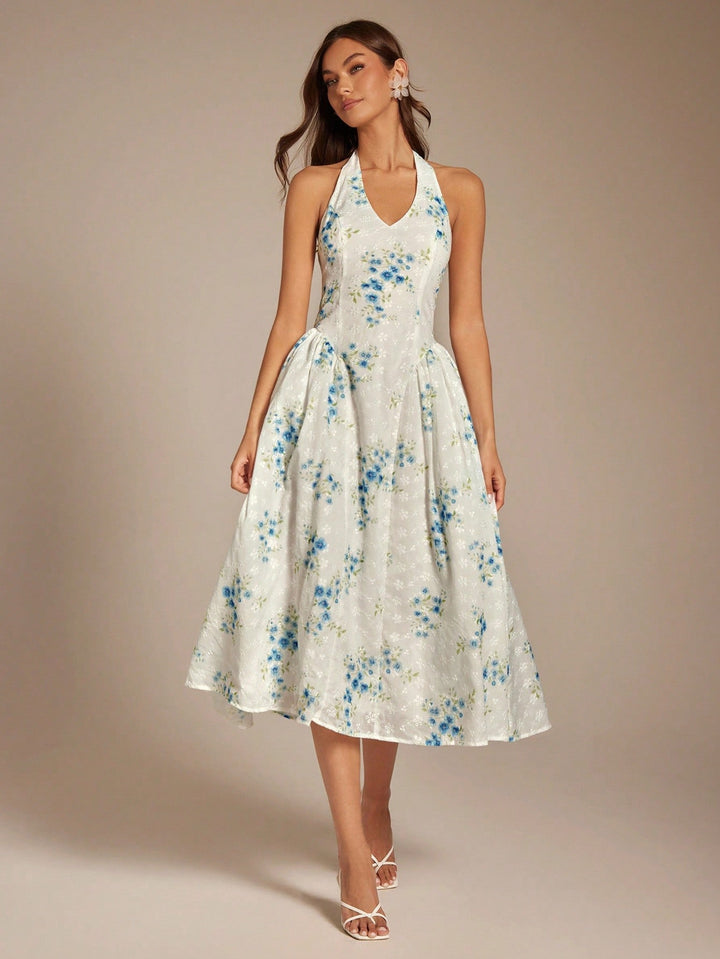 Rochie maxi SHEIN, albastru