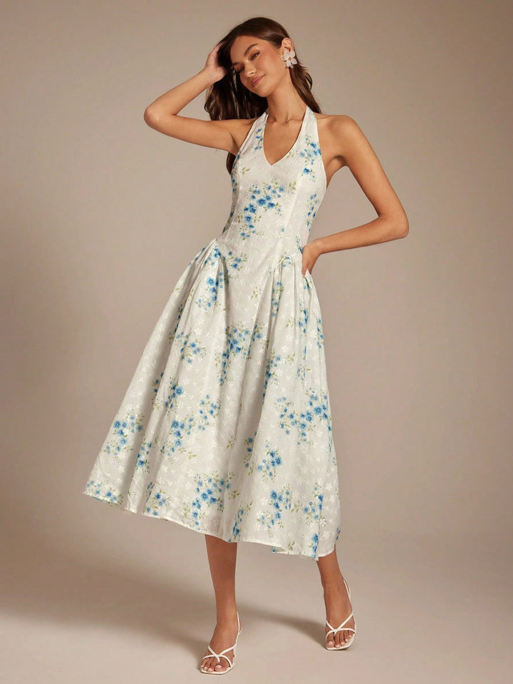 Rochie maxi SHEIN, albastru