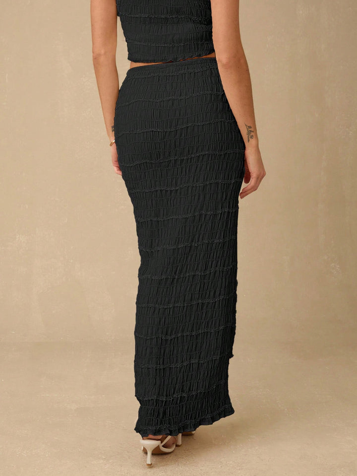 SHEIN Maxi Szoknya, Fekete