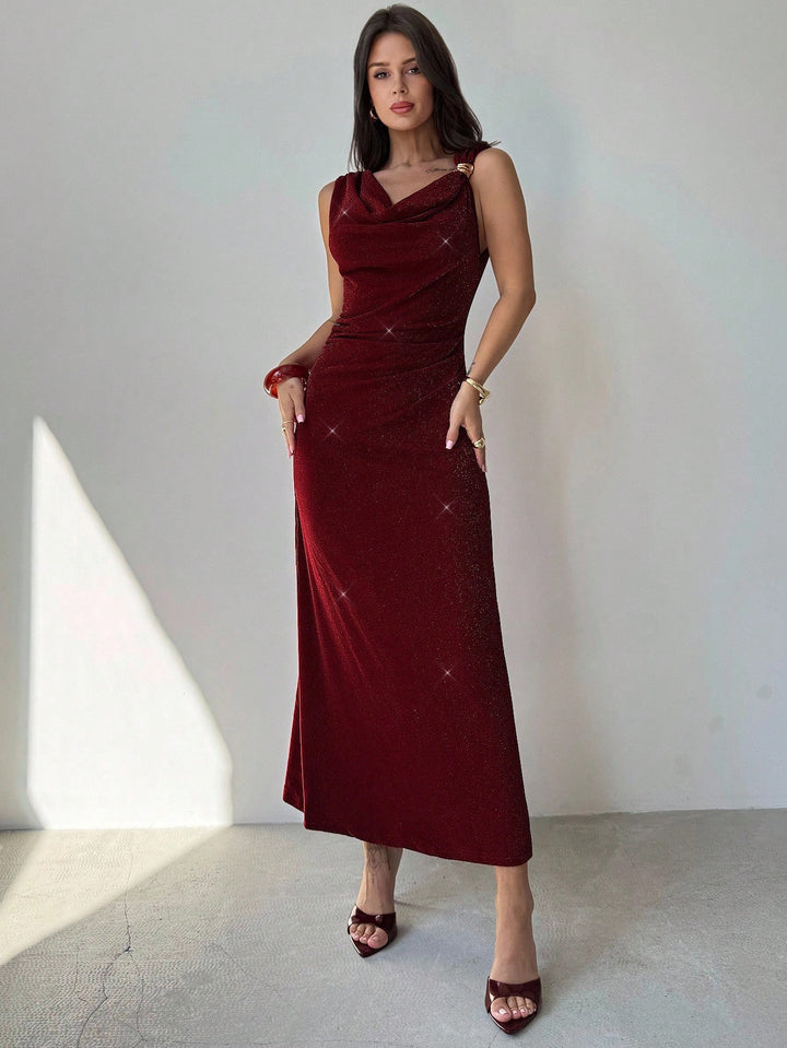Rochie midi SHEIN, roz