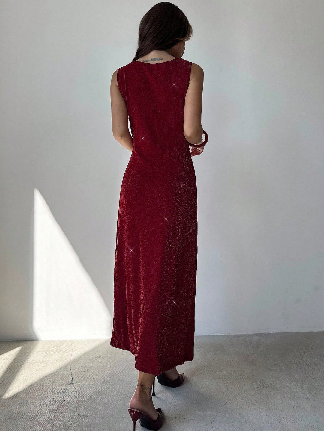Rochie midi SHEIN, roz
