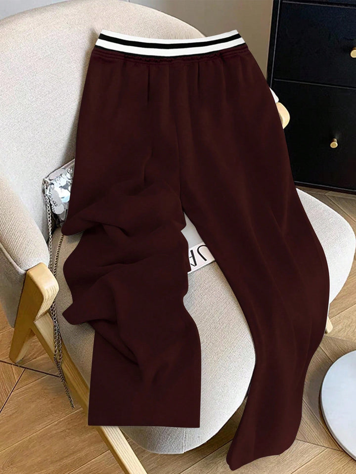 Pantaloni SHEIN, vișiniu