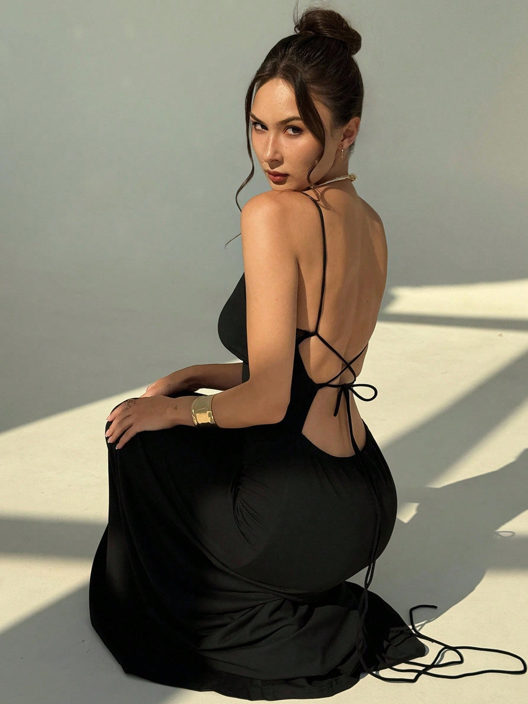 Rochie maxi SHEIN, negru