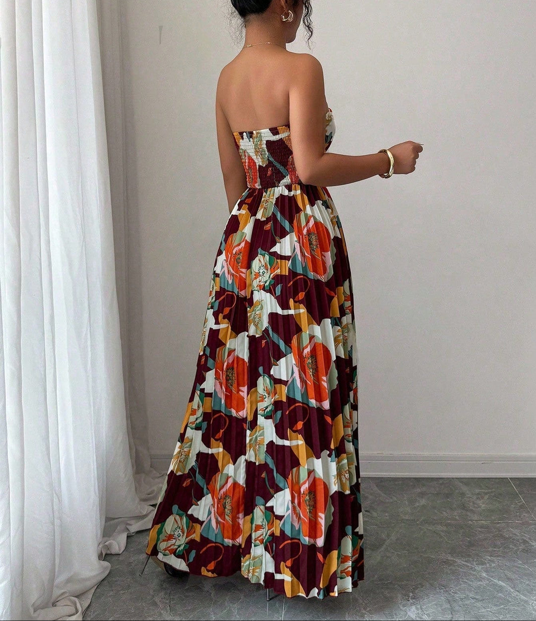 Rochie maxi Shein, mix culori