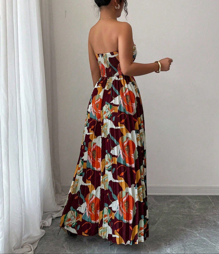 Rochie maxi Shein, mix culori