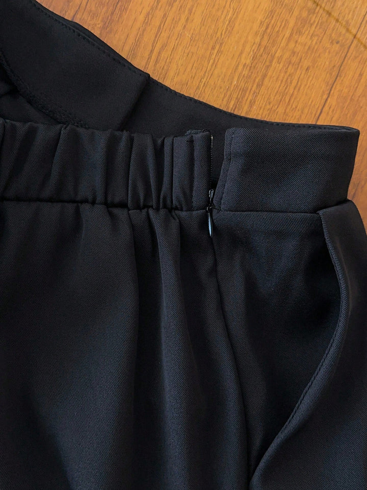 Pantalon de costum SHEIN, negru