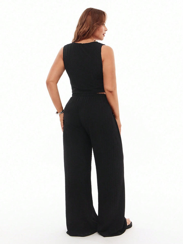 Shein Curve+ szett, fekete