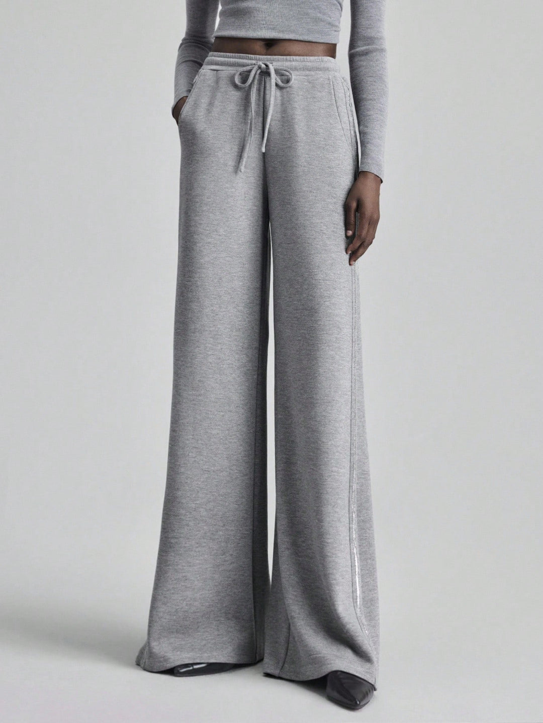 Pantaloni de trening Shein, gri