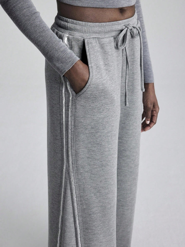 Pantaloni de trening Shein, gri