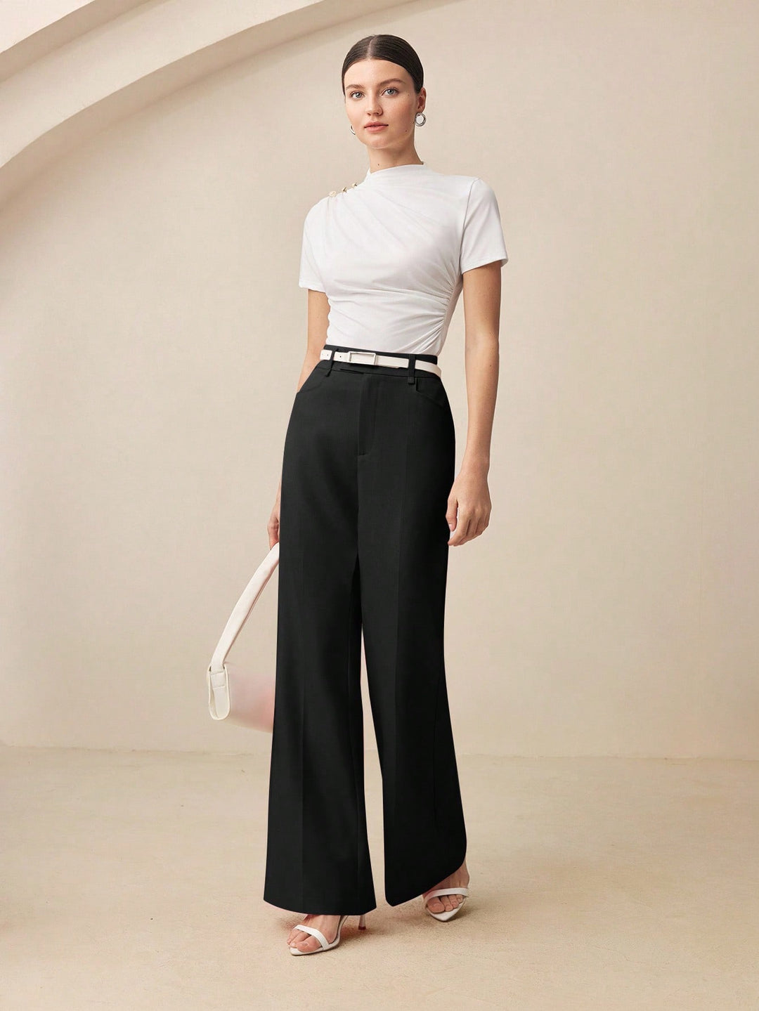 Pantalon SHEIN, negru