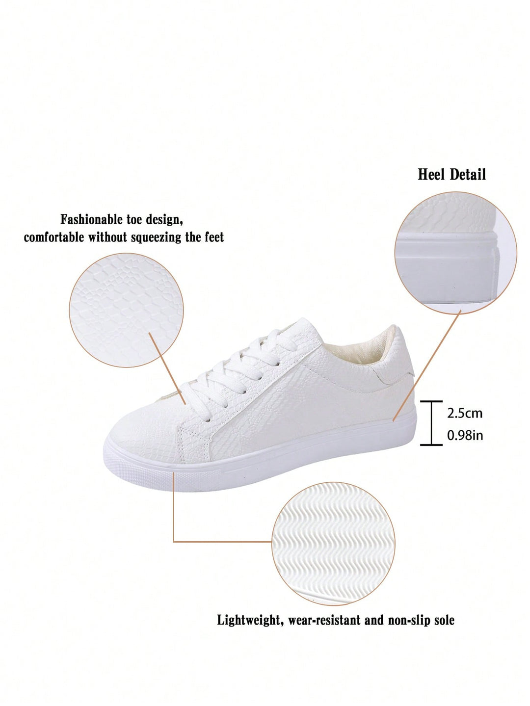 Pantofi sport SHEIN, alb