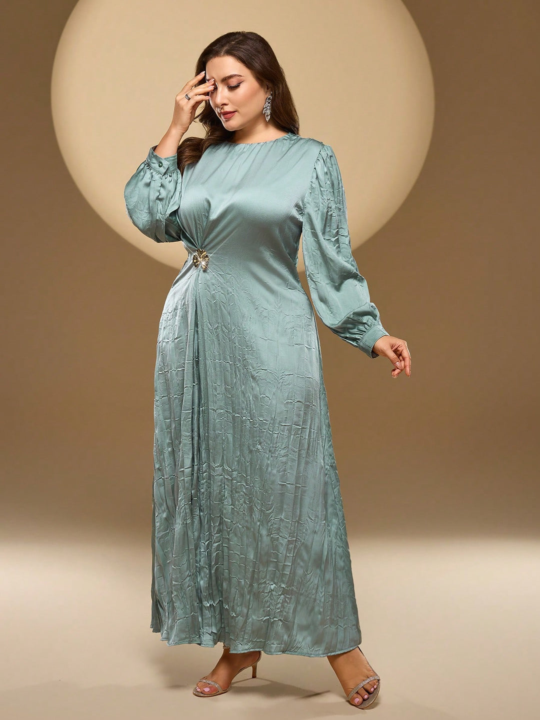 Rochie maxi SHEIN, verde