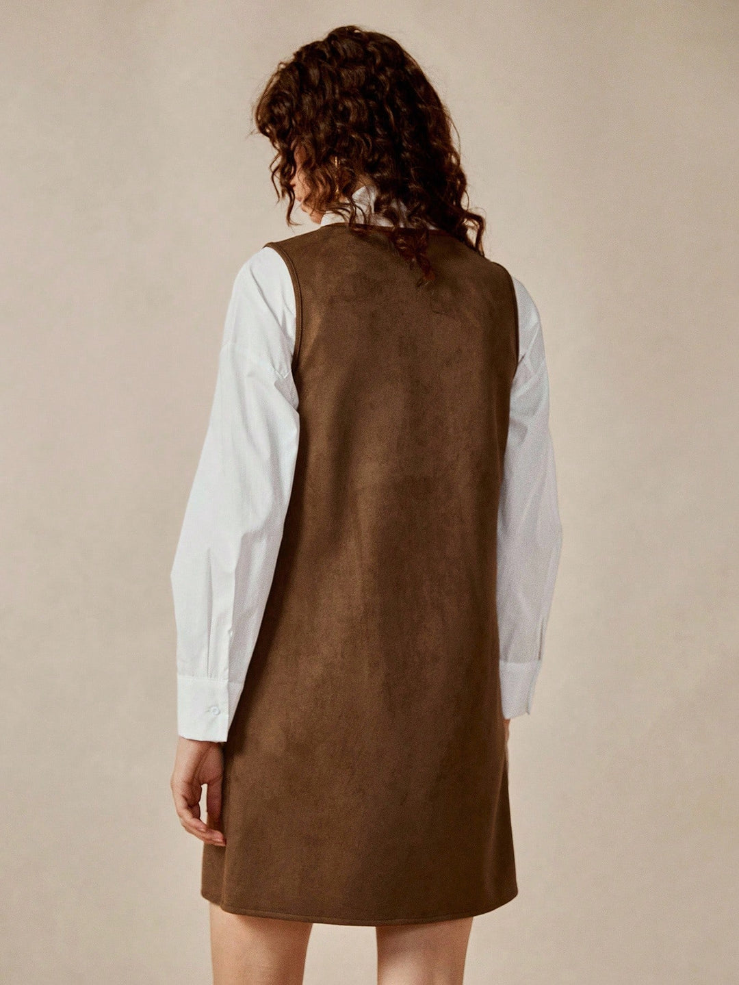 Rochie scurtă SHEIN, maro