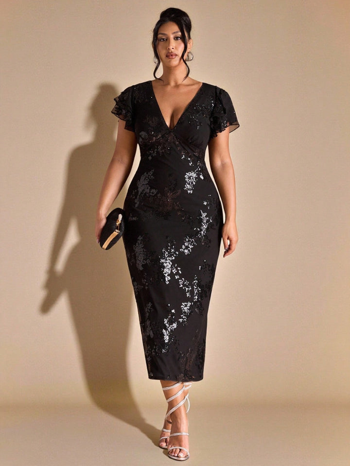 Rochie maxi SHEIN, negru
