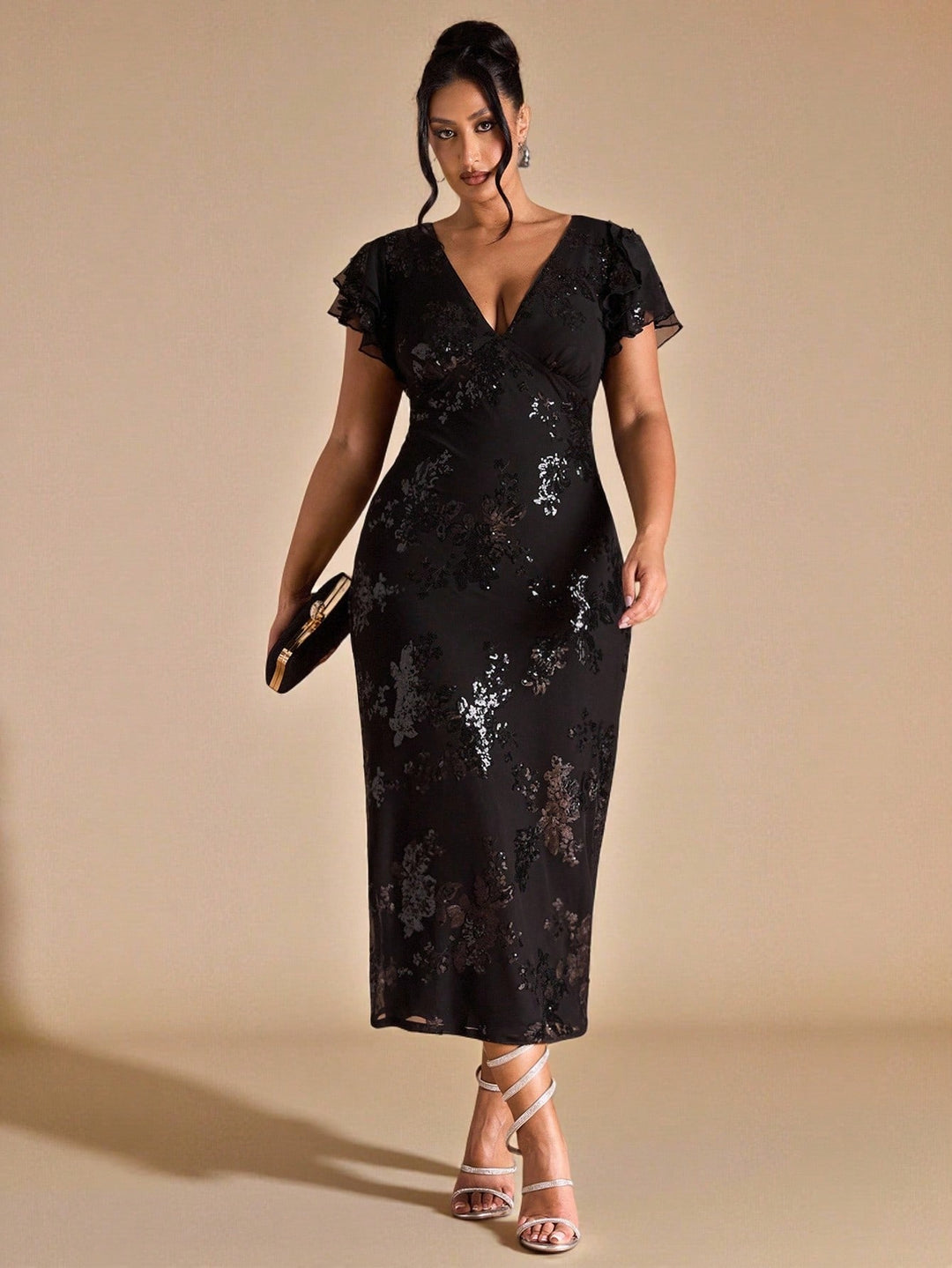 Rochie maxi SHEIN, negru