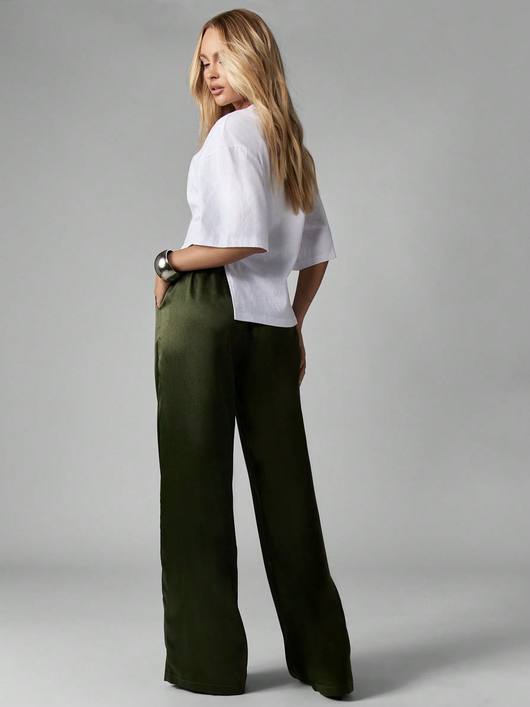 Pantaloni SHEIN, kaki