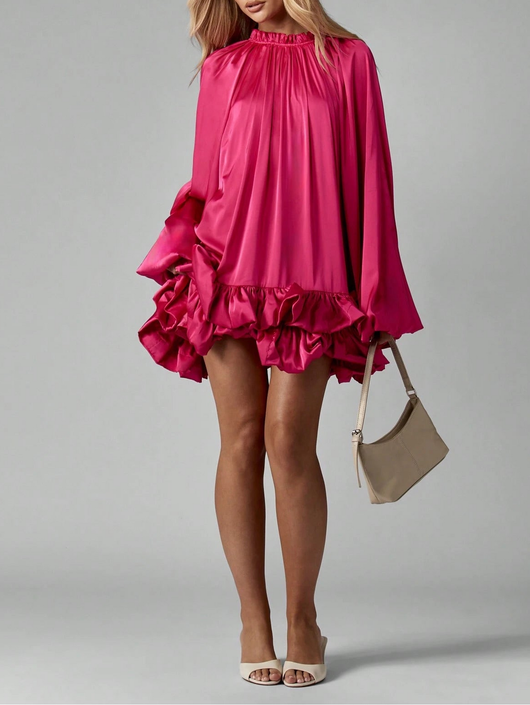 Shein mini ruha, rózsaszín
