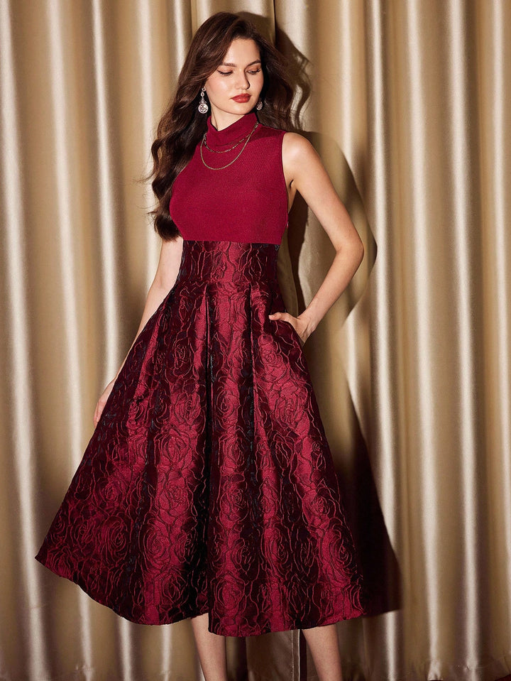 Rochie maxi SHEIN, vișiniu