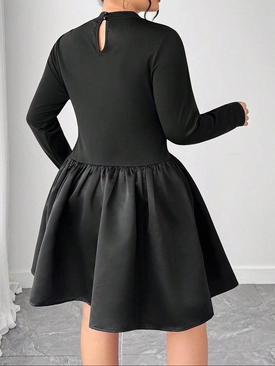 Rochie mini Shein Curve+, negru