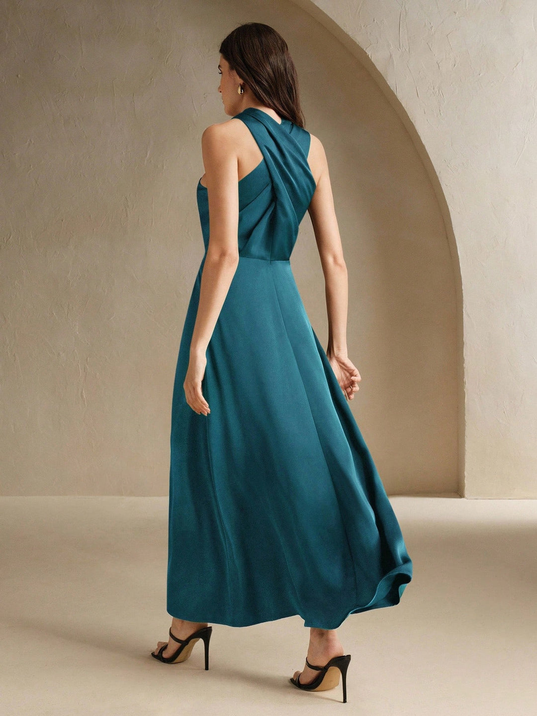 Rochie maxi SHEIN, verde