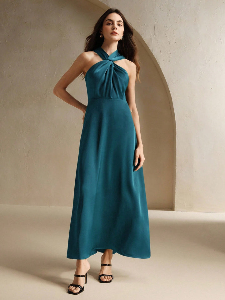 Rochie maxi SHEIN, verde